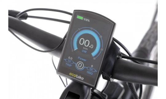 wyświetlacz w rowerze elektrycznym ecobike x cross m 16ah 2023.webp